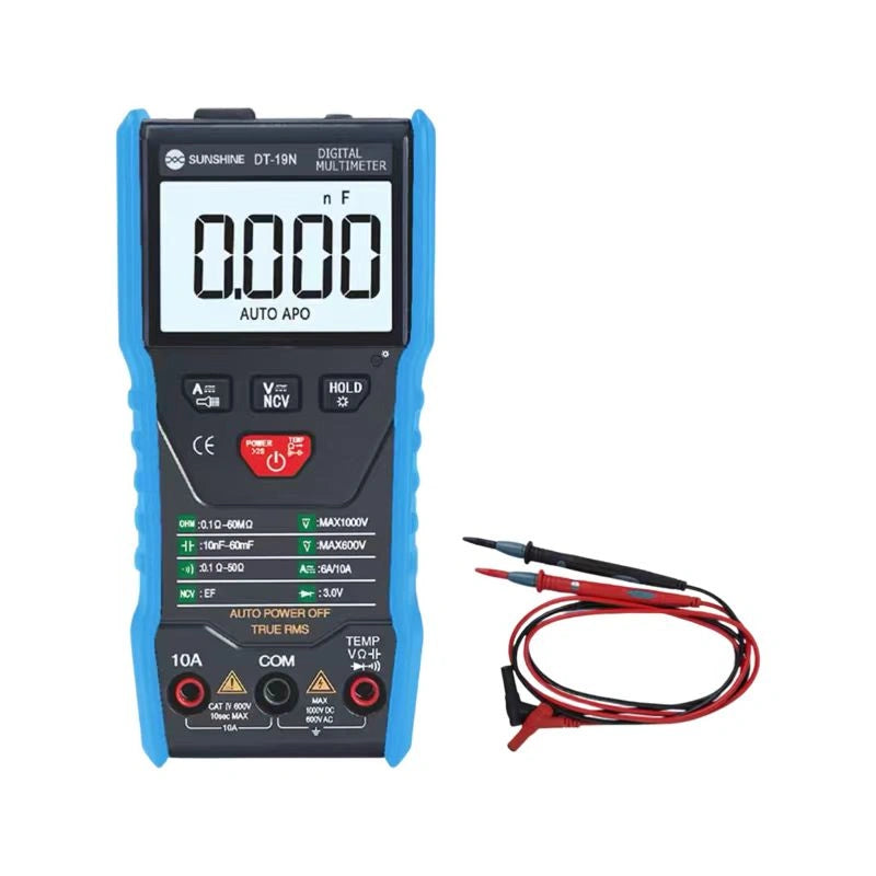 Sunshine DT-19N Fully Automoted Autorange Mini Digital Multimeter for PCBA phone repair